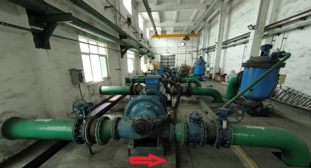 Pump and motor hall